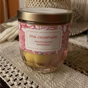 pink champagne candle
